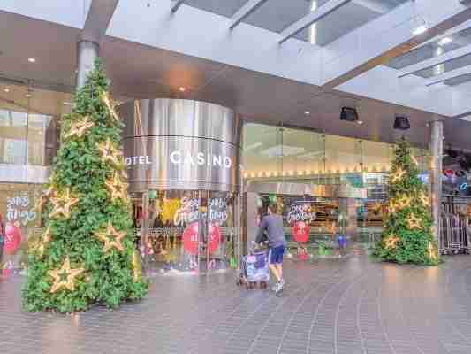 Auckland Skycity Christmas Tree Family with Toddler