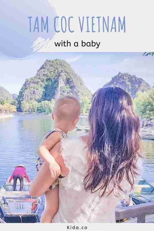 Tam Coc with a baby Ninh Binh from Hanoi Vietnam Travel Vlog Featured