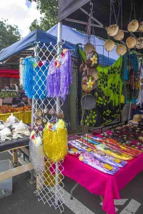 Market stall at Punanga Nui Market Rarotonga